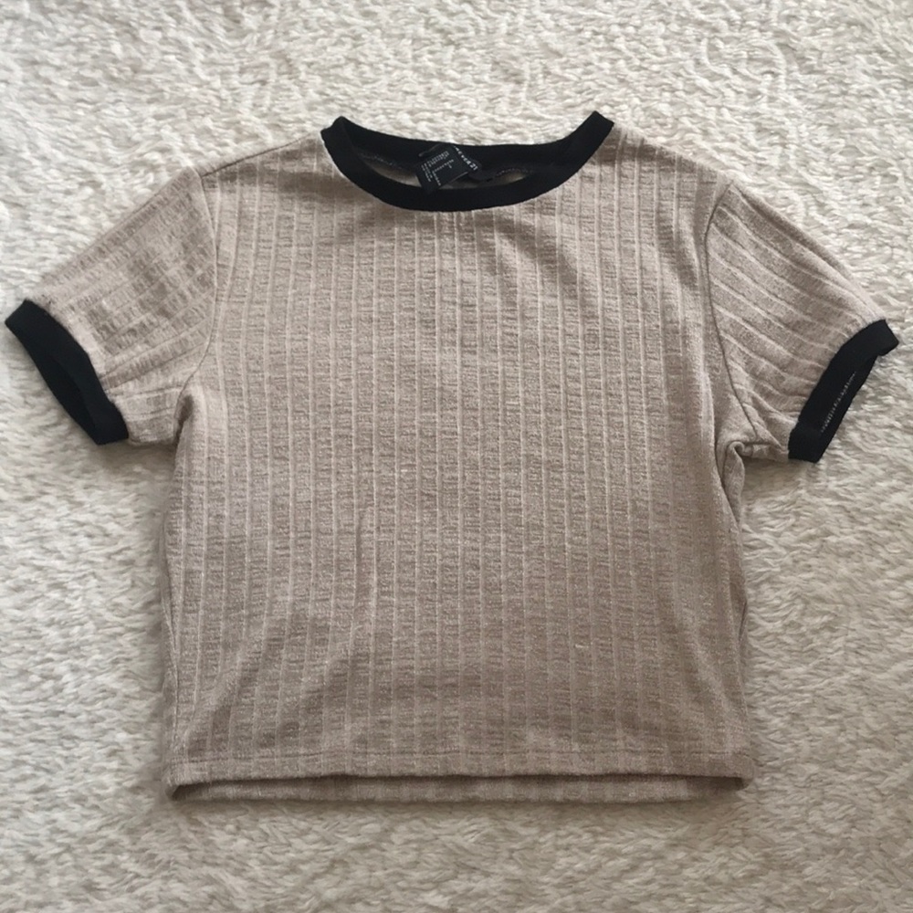 Forever21 Cream Crop Top